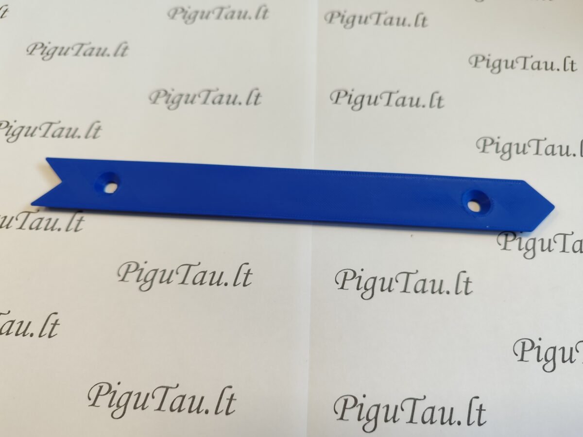 Arbatos pakelių dėžutės pakabinimo bėgelis.