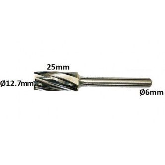 Freza kietmetalio aliuminiui ø12,7x25mm