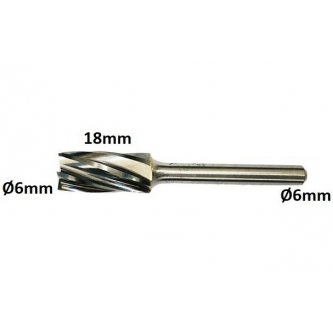 Freza kietmetalio aliuminiui ø6x18mm