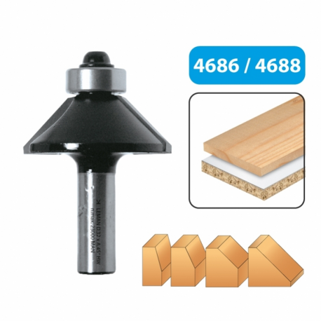 Freza pirštukinė medžiui 22*13*25°*8 mm