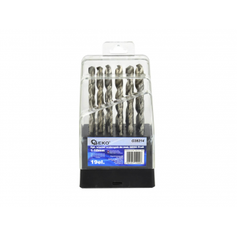 Grąžtai metalui 19vnt (1-10mm)