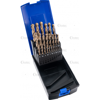 Grąžtai metalui HSS-E cobalt 1-13mm 25 dalių