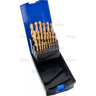 Grąžtai metalui HSS Titano 1-13mm 25 dalių