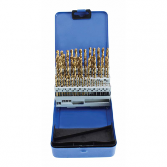 Grąžtai metalui Tytan 1,0-6,0mm 51vnt