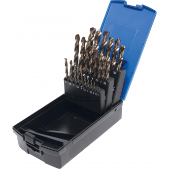 Grąžtų rinkinys metalui HSS-G M35 kobalto plienas 1 - 13 mm .26 vnt.